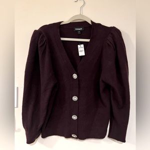 BRAND NEW puff sleeve sweater, Express